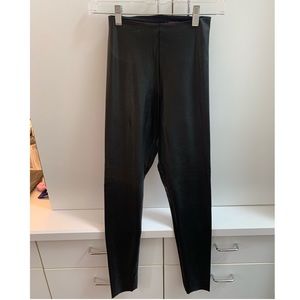 Faux leather pants